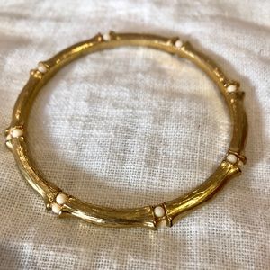 🌟 J. Crew gold bamboo style bangle